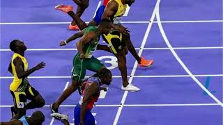 Akani Simbines Heart breaking 4th Place Finish in the Closest 100m Final in Olympic History [upl. by Easton]