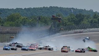 Bayne triggers 15car pileup at Talladega [upl. by Dorsey]