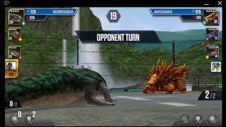 Jurassic World The Game  Player Duel Battle 604 [upl. by Anelram]