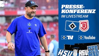 RELIVE MATCHDAYPRESSEKONFERENZ I HSV vs Jahn Regensburg I 5 Spieltag [upl. by Nemaj]