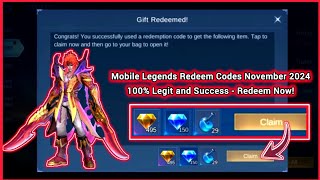 3 Mobile Legends Redeem Codes November 2 2024  Claim this All new Working MLBB redeem code No VPN [upl. by Geneva]