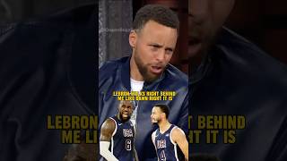 Stephen Curry Reveals How Lebron Boosted His Confidence at Paris Olympics 🏀 StephenCurry shorts [upl. by Aerdnuahs]