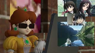 Princess Daisy reacts to the School Days scene where Sekai kills Makoto [upl. by Arakat]