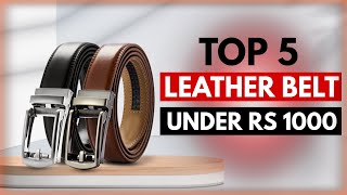 Top 5 Best Leather Belt In India 2024  Leather Belt Under 1000  Leather Belt Review  Choice Point [upl. by Nah]