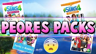 CUALES SON LAS PEORES EXPANSIONES Y PACKS DE LOS SIMS 4 😱 RANKING [upl. by Ilyk]