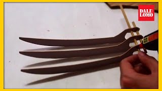 DIY Wolverine Claws  Cardboard free template [upl. by Mandler]