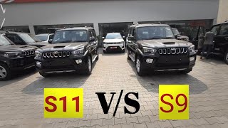 Mahindra scorpio s11vs s9 varaint [upl. by Ahsiele]