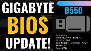 💻💻💻 How to Update GIGABYTE BIOS all B550 boards 🔥🔥🔥 [upl. by Demodena]