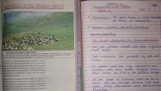 Class 9 History Notes Chapter 5  Pastoralists in the Modern WorldNotes in discription [upl. by Noside608]