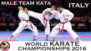 BRONZE MEDAL Male Team Kata ITALY 2016 World Karate Championships  WORLD KARATE FEDERATION [upl. by Heyward357]