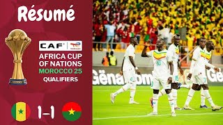 Résumé Sénégal VS Burkina Faso  Qualification Can 2025 Journée 1 [upl. by Vittorio534]