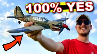 BRAND NEW Eachine P40 Fighter RC Plane RTF Under 110 [upl. by Adnamma]