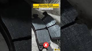 Mercedes ML350 Front Brake Pads Replacement  Mercedes Brake Repair  shorts [upl. by Pallas]