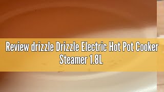 Review drizzle Drizzle Electric Hot Pot Cooker Steamer 18L Multifunctional Nonstick Pan Dormitory O [upl. by Attaymik]