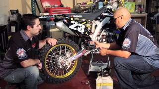 How to Install a Rear Brake Line on an Off Road Motorcycle [upl. by Eadith]