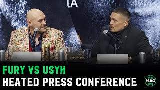 Tyson Fury vs Oleksandr Usyk Press Conference “You’re a little py with an earring” [upl. by Proudlove213]