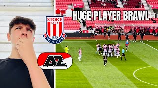 HUGE PLAYER BRAWL in PRESEASON Stoke City 01 AZ Alkmaar [upl. by Sehcaep]