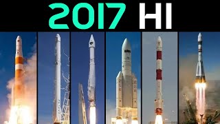 Rocket Launch Compilation 2017  H1 [upl. by Ahseenyt]