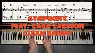 Symphony feat Zara Larsson  Clean Bandit  Piano Cover Video by YourPianoCover [upl. by Gorton]