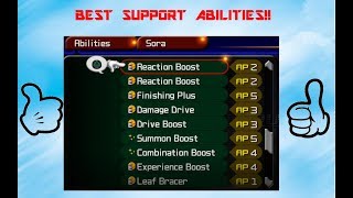 Kingdom Hearts Top 10 Countdown Best Support Abilities [upl. by Accisej]