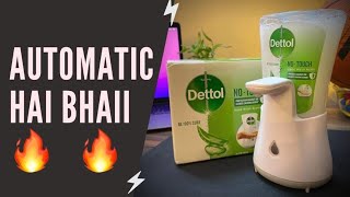 Dettol Handwash NoTouch Automatic Soap Dispenser Unboxing  Best Automatic Dispenser Under Rs 700 [upl. by Hanover649]