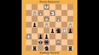 Kasparov vs Karpov  Brilliant Endgame by Two Greats  World Championship Rematch 1986 chess [upl. by Unhsiv]