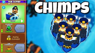 The Commander FTW Skates Chimps in Bloons TD 6 [upl. by Yetac869]