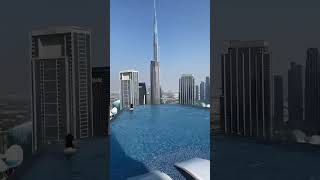 Paramount Hotel Midtown Rooftop pool dubai [upl. by Ahoufe802]