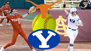 NCAA Softball Highlights 3 Texas vs BYU March 15 2024 [upl. by Ras]