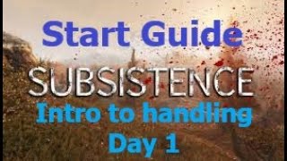 Subsistence Intro Guide to handling the first day [upl. by Sunev906]