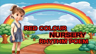 color songRed  Fajar kids animation Nursery Rhymes poem [upl. by Maurita558]