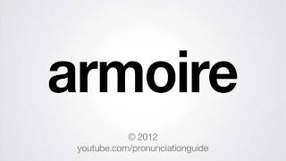 How to Pronounce Armoire [upl. by Ediva]