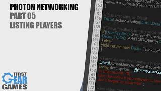 Unity  Photon Networking v1  Part 05  Listing Players [upl. by Hgielrak]