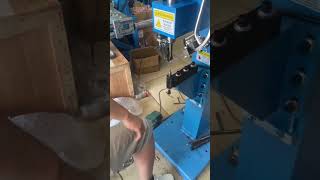 Manual Single Head Rivet Machine For Big Fiber Drum [upl. by Rediah]