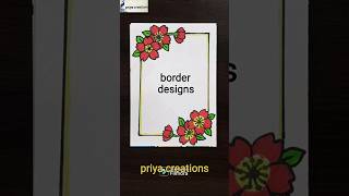 10 border design for project work10 border designproject designfile decoration ideasdesigns art [upl. by Fosque111]