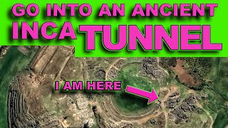 Exploring an Inca Tunnel in Sacsayhuaman PERU [upl. by Hallie]