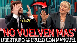 ¡LIBERTARIO se CRUZÓ con MANGUEL y la DEJÓ MUDA en VIVO [upl. by Nolte733]