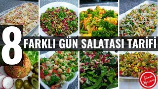 8 Farklı Gün Salatası Tarifleri ve Çeşitleri salata [upl. by Nawuj]