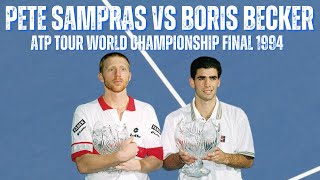 PETE SAMPRAS VS BORIS BECKER  1994 ATP TOUR WORLD CHAMPIONSHIP FINAL [upl. by Cthrine]