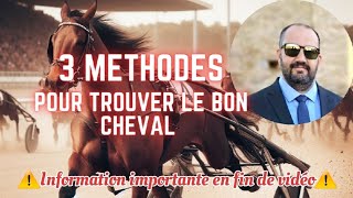 3 méthodes pour trouver le cheval gagnant dans nimporte quelle course hippique [upl. by Atnauqahs]