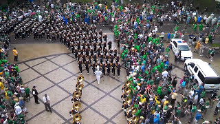 Notre Dame Band entering Notre Dame stadium [upl. by Meek]