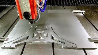 Cnc Router cutting aluminium  Test high speed [upl. by Duston91]