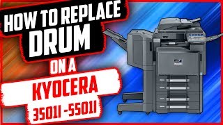 Kyocera How to replace drum and developing unit on Kyocera 3501i5501i [upl. by Reiche]