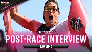 Sam Long  Champion Interview  Intermountain Health IRONMAN 703 St George 2024 [upl. by Naujyt]