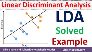 LDA Solved Example  Linear Discriminant Analysis  Fisher Discriminant Analysis by Mahesh Huddar [upl. by Atalayah187]