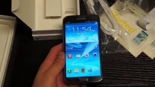 Samsung Galaxy Note II Unboxing and First Impressions [upl. by Billmyre]