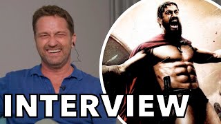 Gerard Butler Looks Back On 300 Awkward Fan Requests and Landing the Role of Leonidas  INTERVIEW [upl. by Aisyat]