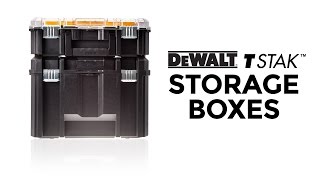 DeWALT TSTAK™ Storage Boxes from Toolstop [upl. by Chema]