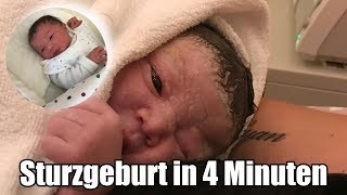 Meine Sturzgeburt in 4 Minuten  Geburtsbericht  4 natürliche Geburt  Filiz [upl. by Zampino638]