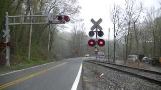 CSX K635 crosses Hamburg Turnpike [upl. by Hadeehsar]